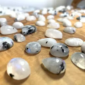 Moonstone Tourmaline Mixed Cabs 5-7 Pieces Per Pack