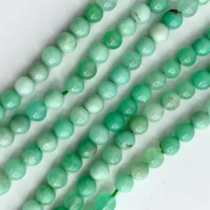 Chrysoprase 4mm Smooth Rounds 38cm Strand