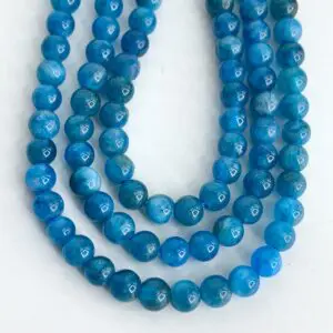 Apatite 4mm Smooth Rounds 38cm Strand