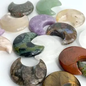 Mixed Gemstone Moon Lucky Dip Approx 3cm