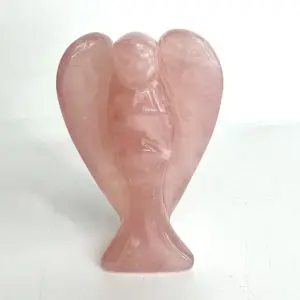 Rose Quartz Angel Approx 7.5 x 5 x 3cm