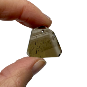 Smokey Quartz Drilled Slices Approx 15 - 30mm 5 Piece Pack