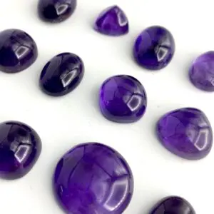 Amethyst Mixed Size & Shape Cabochons Approx 15 - 20mm