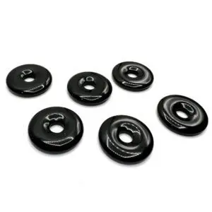 Black Obsidian Donut Approx 30mm