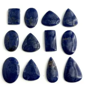 Sodalite Mixed Shape Cabochons Approx 30 - 40mm 2 Piece Pack