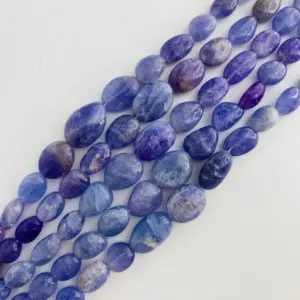 Hackmanite Approx 9 x 6 - 10 x 8mm Smooth Tumbles 20cm Graduated Strand