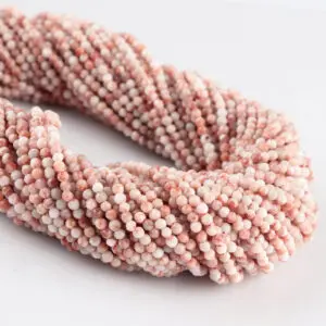 Red Wave Jasper Micro Faceted Rounds Beads Approx 2mm 32cm Strand