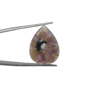 Trapiche Amethyst Pear-Shaped Cabochon Approx 22 x 12mm