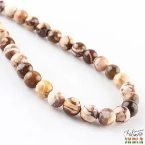 Peanut Jasper Smooth Round 6mm Beads INDIA