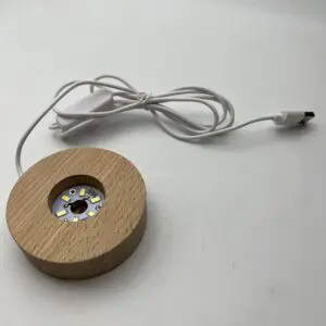 Medium Round LED Light With USB Connector 8cm