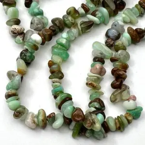 3 - 8mm Chrysoprase Beads - Chip Gemstone Strand (80cm)