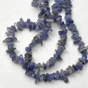 2 - 8mm Tanzanite Beads - Chip Gemstone Strand (80cm)