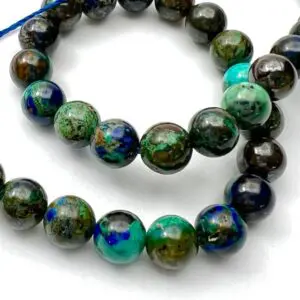 Chrysocolla Smooth Round Approx 6mm Beads Approx 19cm Strand