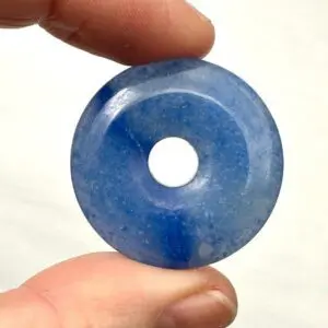 Blue Quartz 30mm Donut