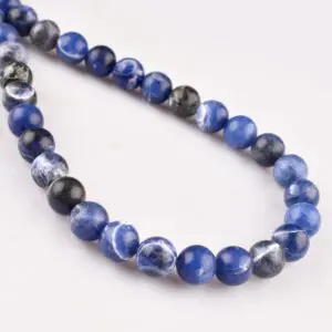 Sodalite Smooth Round 4mm Beads INDIA