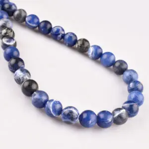 4mm Sodalite Beads - Smooth Round Gemstone Strand (38cm)