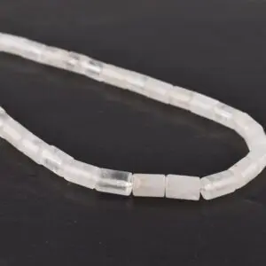 5x8mm Quartz Crystal Beads - Tube Gemstone Strand (38cm)
