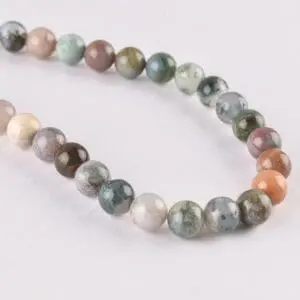 Indian Agate Smooth Round 8mm Beads INDIA