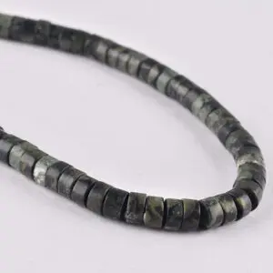 3 x 6mm Kambaba Beads - Tyre Shape Gemstone Strand (38cm)