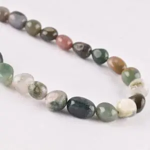 4 - 10mm Indian Agate Beads - Tumble Gemstone Strand (38cm)