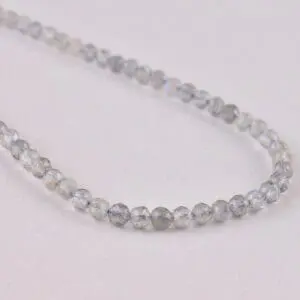 Labradorite 3mm Micro Faceted Round Beads 38cm Strand INDIA