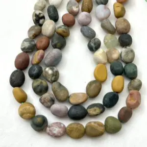Ocean Jasper Matt Nuggets Approx 8 x 10 - 10 x 12mm Approx 38cm Strand