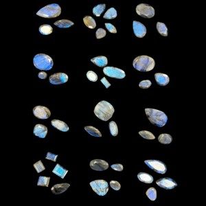 Faceted Labradorite Mixed Shape & Size Cabochons - Select Your Own