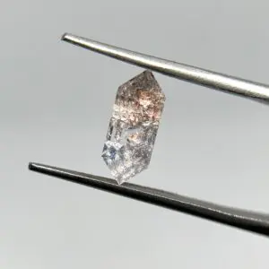 Hand Cut Dumortierite in Quartz Faceted 1.57ct 4.6 x11.8mm 1pc HK