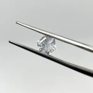 Hand Cut Dumortierite in Quartz Faceted 0.49ct 5mm 1pc HK