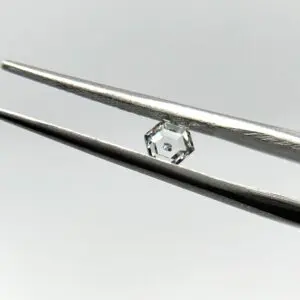 Hand Cut Anatase in Quartz Faceted Kaleidoscope 0.32ct 3.9mm 1pc HK