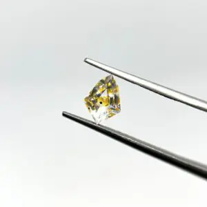 Hand Cut Petroleum Quartz Faceted 0.76ct 8x6mm 1pc HK