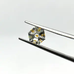 Hand Cut Petroleum Quartz Faceted Kaleidoscope 0.92ct 5x8mm 1pc HK