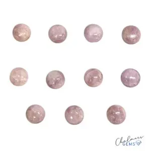 Kunzite Calibrated 14mm Round Cabochons - Select Your Own