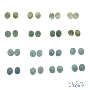 Aquamarine Oval 8x10mm Cabochons - Select Your Own