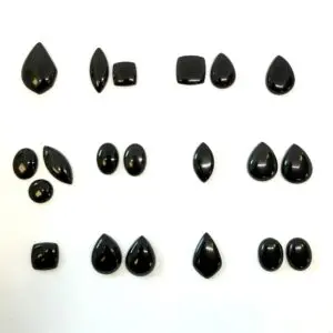 Whitby Jet Cabochons Mixed Sizes - Select your own