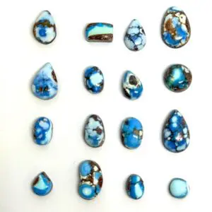 Golden Hill Turquoise Cabochon Doublets Mixed Shape