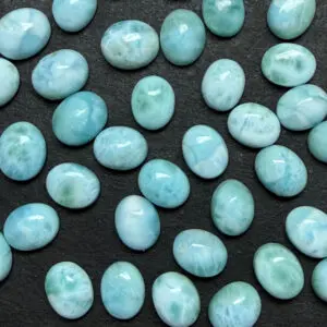 Larimar 14 x 10mm Oval Cabochon 1pc INDIA