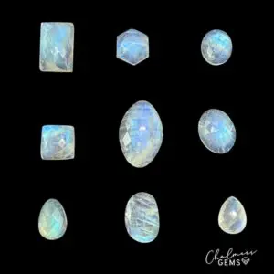 Rainbow Moonstone Rose Cut Cabochons - Select Your Own