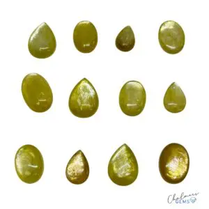 Golden Mica Cabochons Mixed Sizes - Select your own
