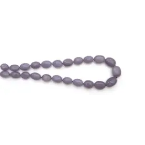 Yttrium Fluorite beads from Mexico, smooth tumble gemstone strand