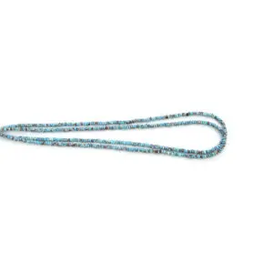 Golden Hill Turquoise beads from Kazakhstan, polished gemstone strand