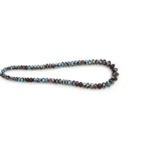 Golden Hill Turquoise beads from Kazakhstan, polished gemstone strand