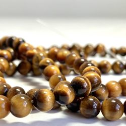 Tigers Eye 6 mm Smooth Rounds 38 cm Strand