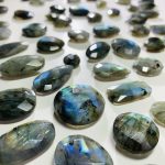 Double-Sided Faceted Labradorite 5-6pcs 100cts