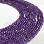 Amethyst 1.9-2.0mm Micro Faceted Beads 32cm Strand