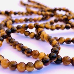Tigers Eye 4 mm Smooth Rounds 38 cm Strand