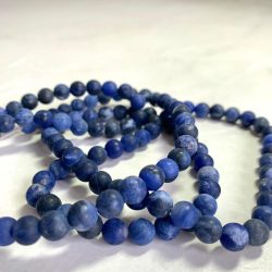 Sodalite Matt Smooth Rounds Approx 6mm Beads 38cm Strand