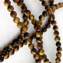 Tigers Eye Smooth Rounds Approx 4mm Beads 38cm Strand