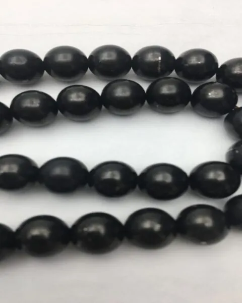 Elite Shungite 8mm Smooth Rounds 38cm