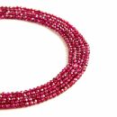 Red Garnet Micro Faceted Beads Approx 2.4 to 2.5mm 38cm Strand